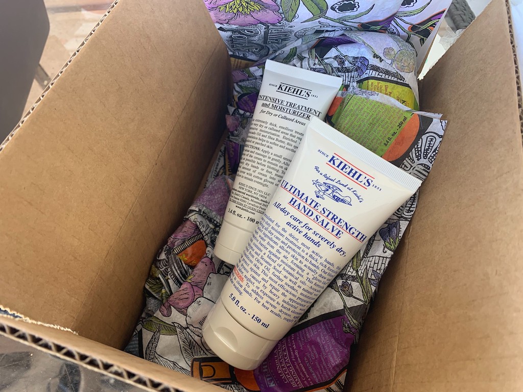 Kiehl's hand salve and moisturizer in box 