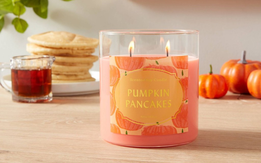 pumpkin pancakes candle