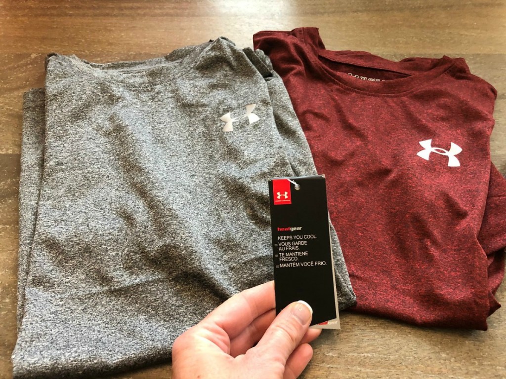 under armour boys tees