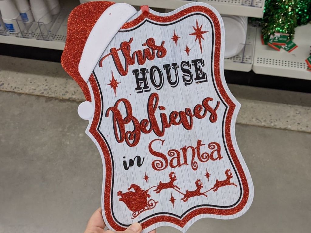 Dollar Tree Holiday Sign