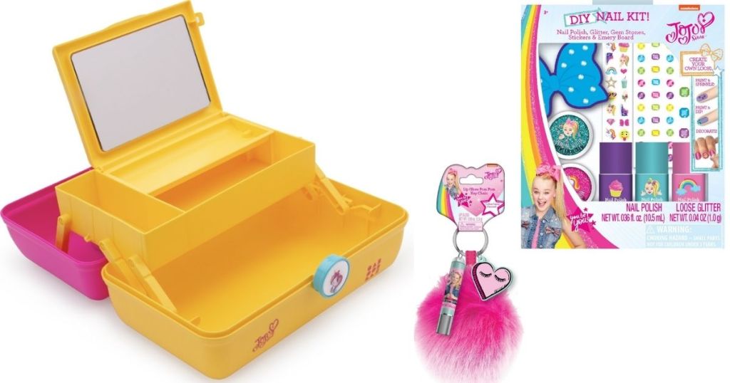 JoJo Siwa Caboodle, lipgloss and nail kit