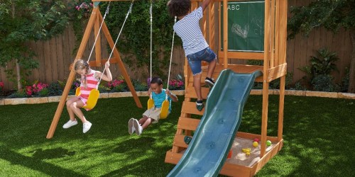 KidKraft Ainsley Wooden Swing Set Only $199 Shipped on Walmart.online (Regularly $399)