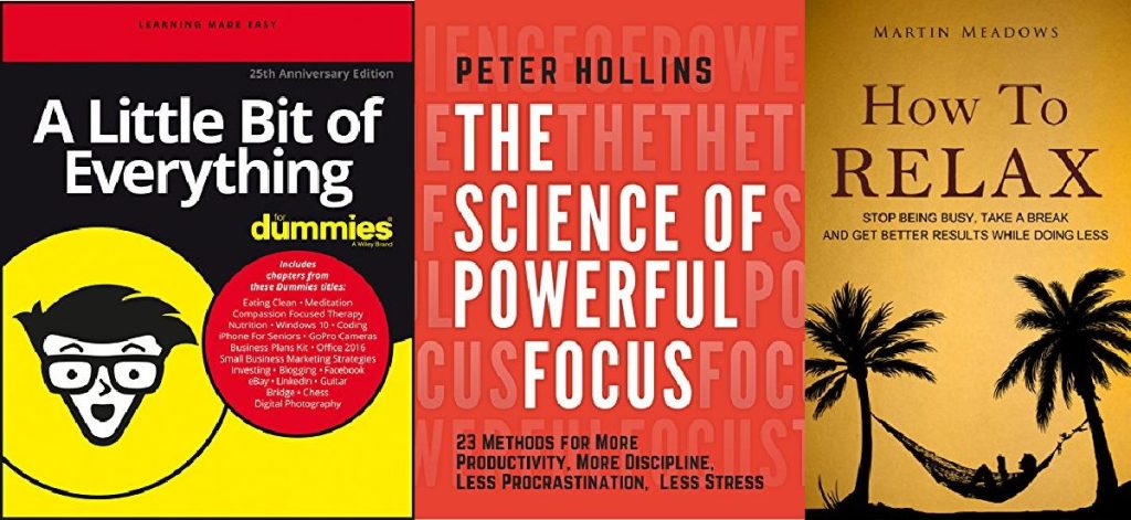 three self-help ebook covers