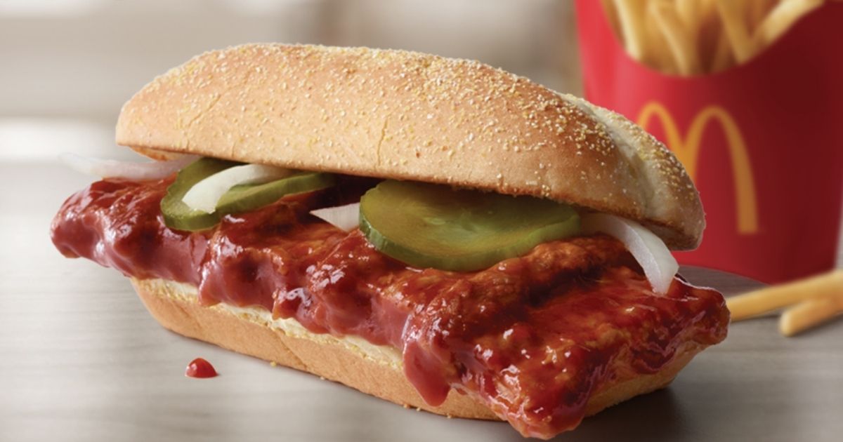 McDonald’s McRib Sandwich Available December 3rd