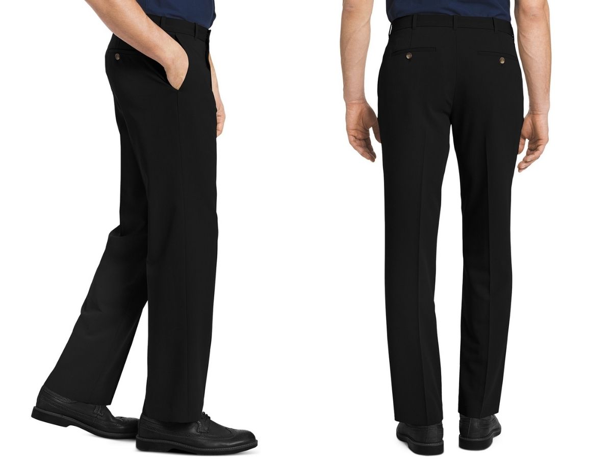 Van Heusen Men's Flex Flat Front Straight Fit Pants