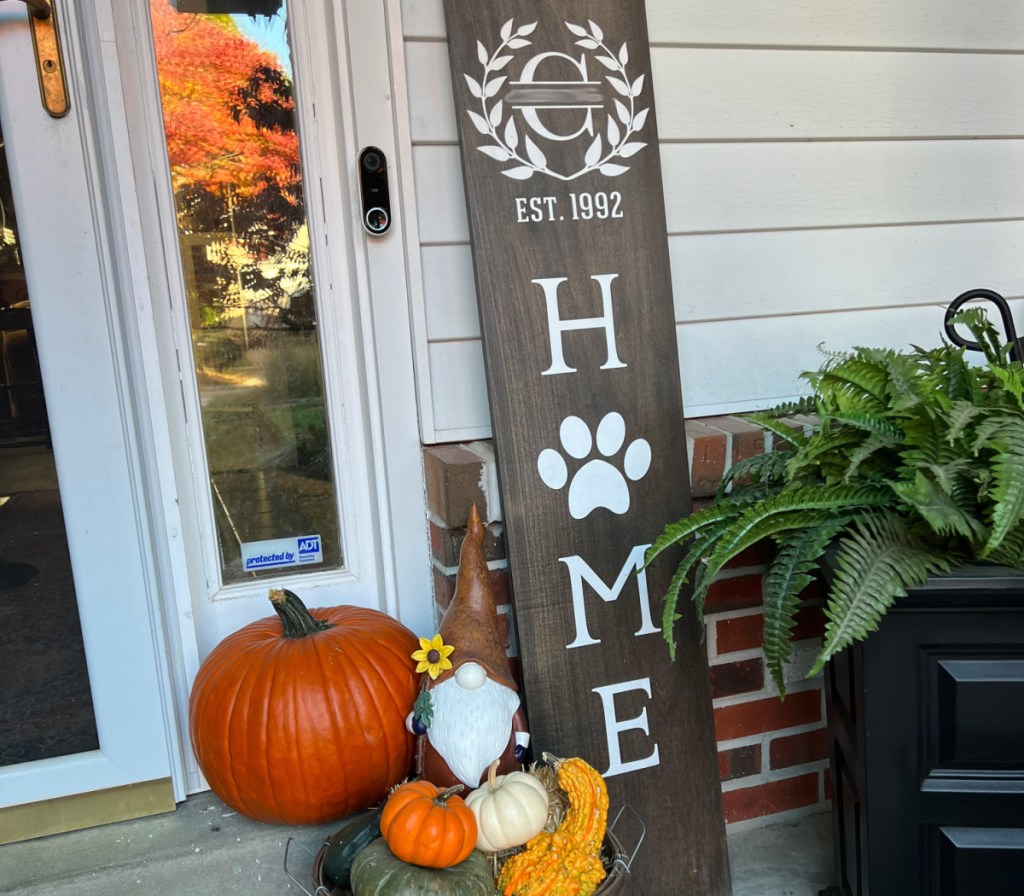 homemade fall sign