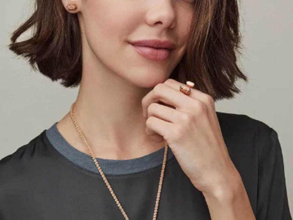 model wearing ring