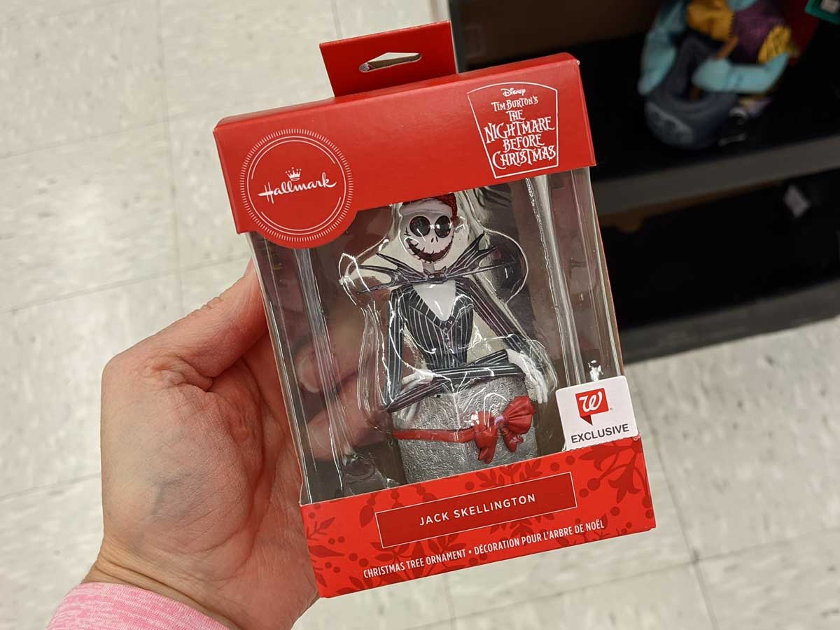 Jack Skellington ornament in the box