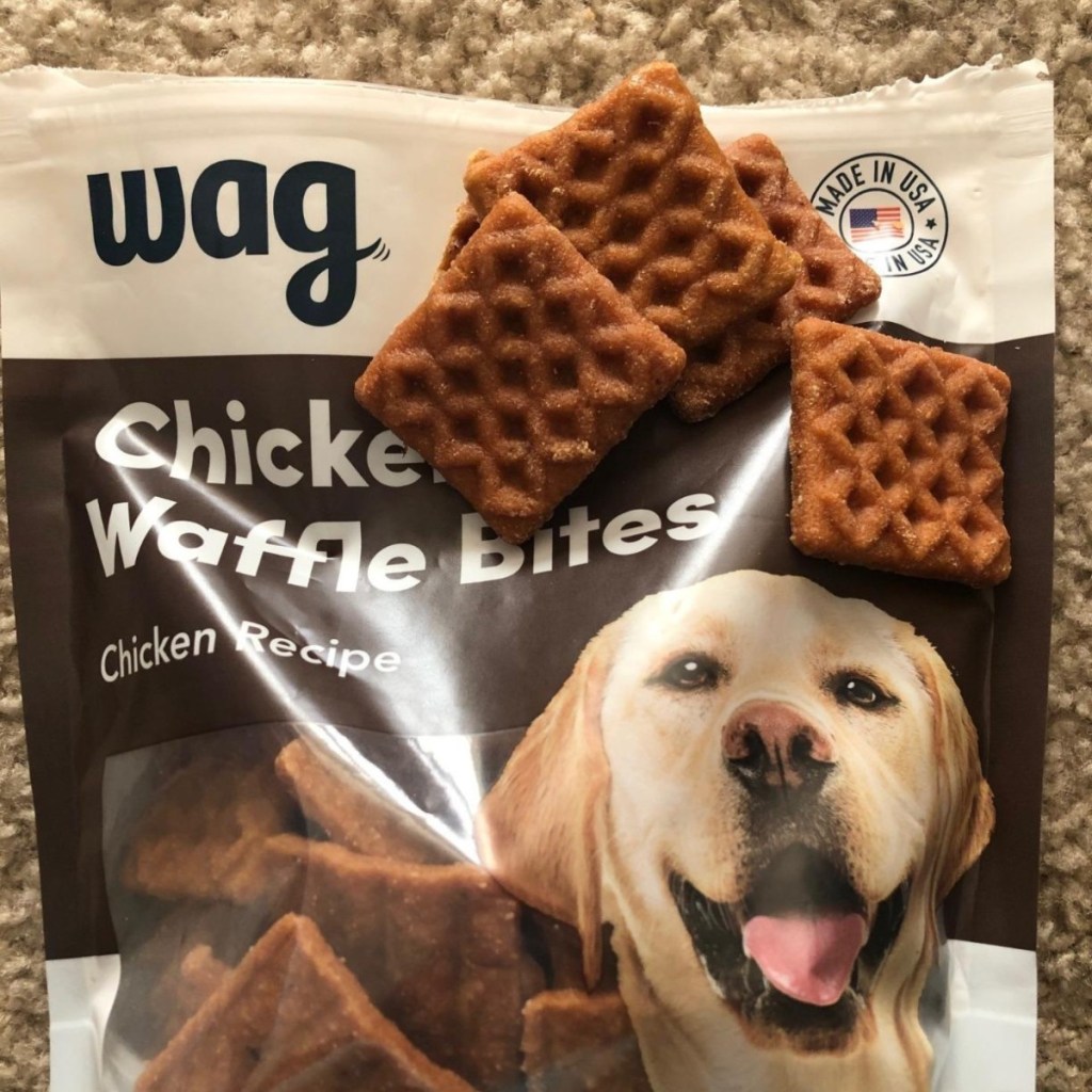 open bag of dog treats