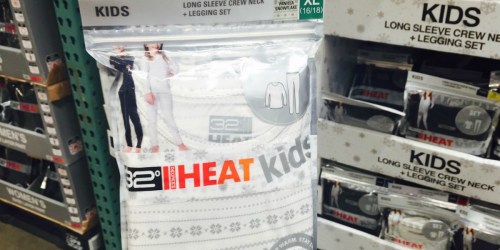 32 Degrees Heat Kids Base Layer Set Just $7.99 Shipped on Costco.online