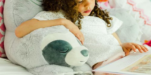 Kids Fuzzy Backrest Pillows Just $30.59 on Kohls.online (Regularly $135) | Sloth, Dinosaur, & More