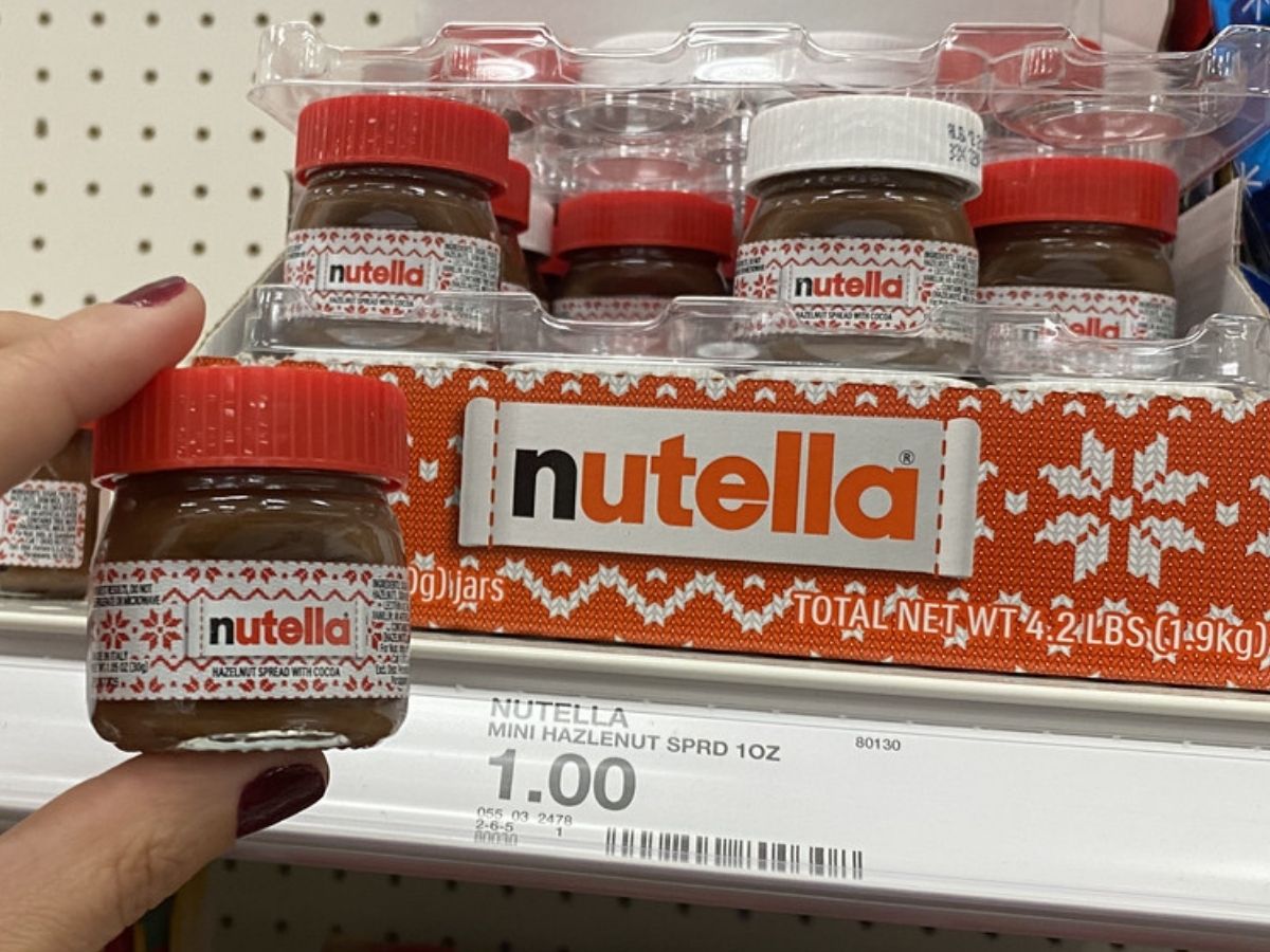 Nutella 1oz Holiday Jars mini stocking stuffers