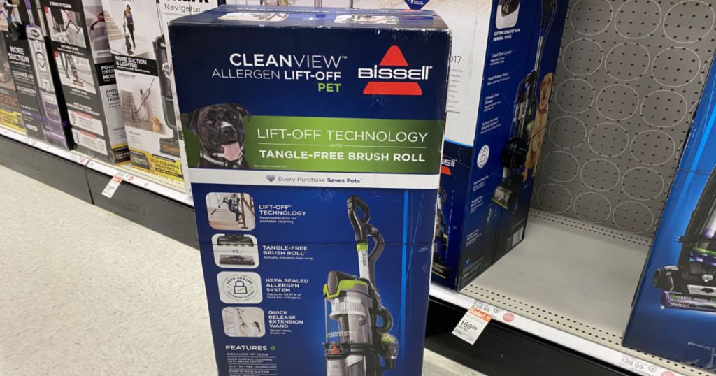 vacuum in aisle