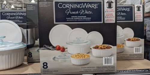 Corningware Ceramic Bakeware 8-Piece Set Only $19.99 at Costco | In-Store Only