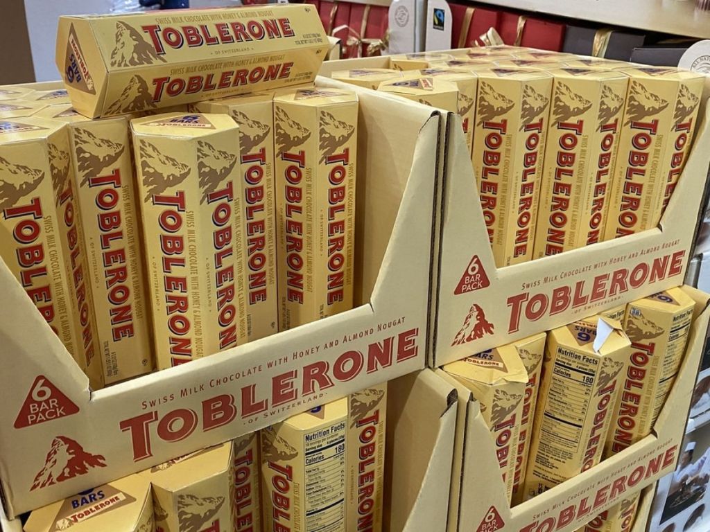 Toblerone Candy Bar 6-packs at Costco