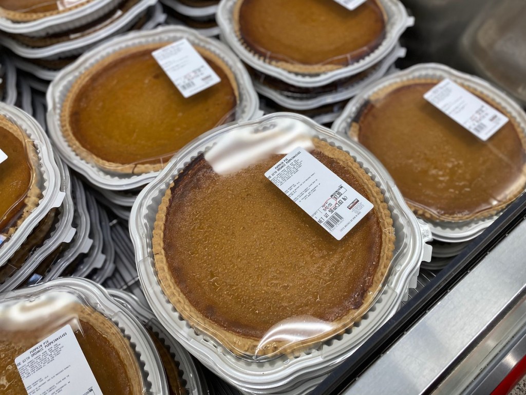 pumpkin pie at Costco