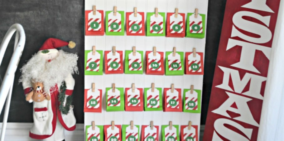 Make This Easy DIY Wooden Advent Calendar Using Treat Bags