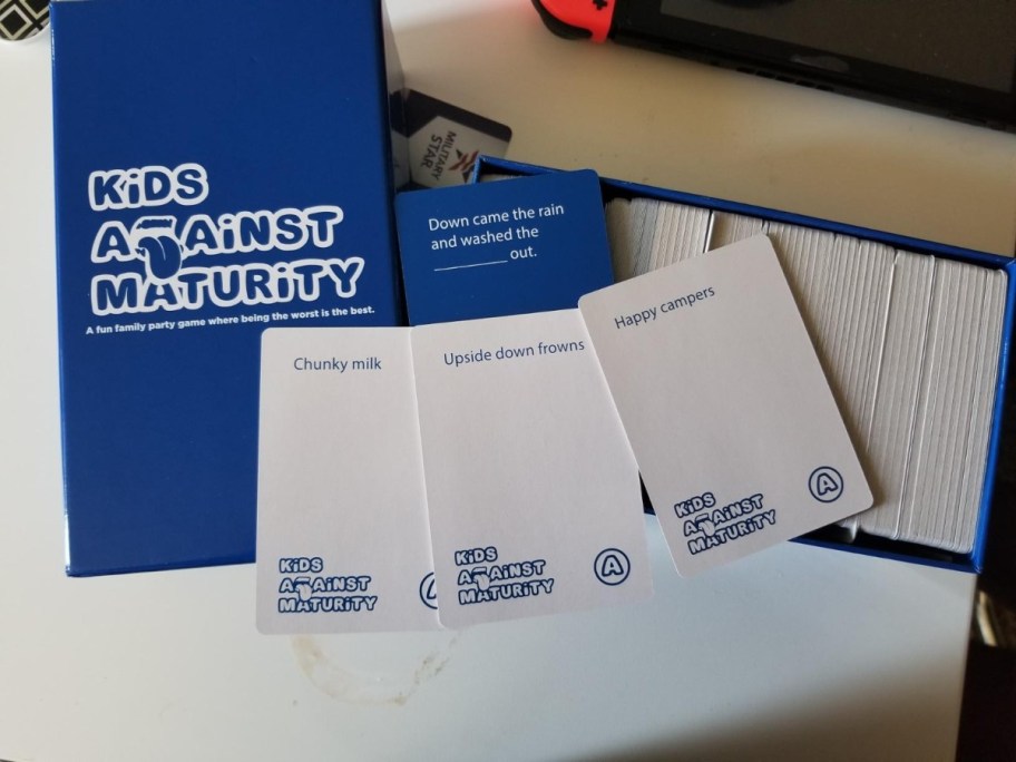 Kids Against Maturity card game