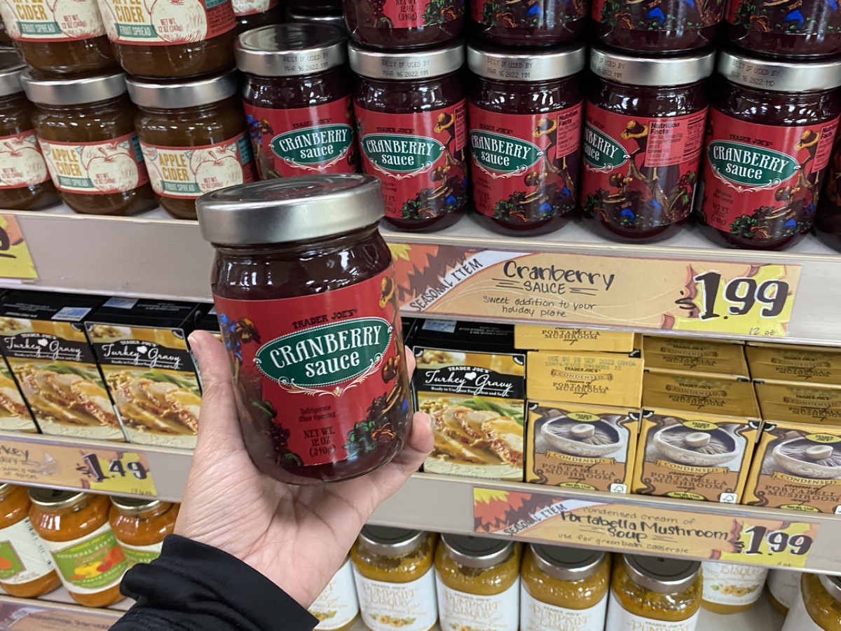 best Trader Joe's Thanksgiving foods - Trader Joe's Cranberry Sauce