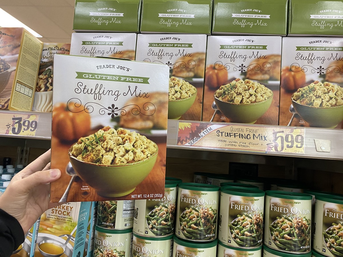 best Trader Joe's Thanksgiving foods - Trader Joe's gluten free stuffing mix