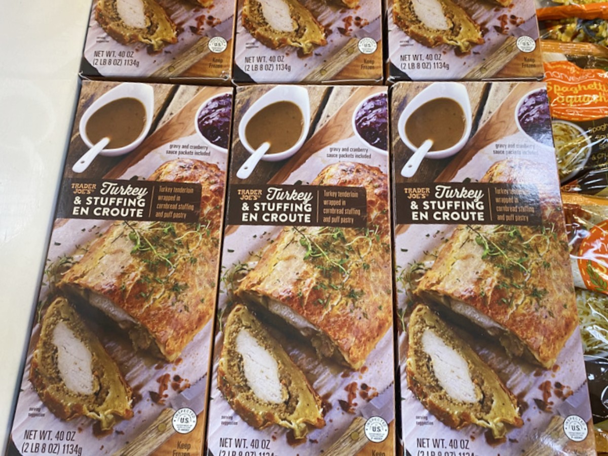 best Trader Joe's Thanksgiving foods - Turkey and Stuffing En Croute at Trader Joe's