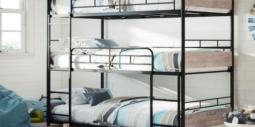 Better Homes & Gardens Triple Bunk Bed Just $295 Shipped on Walmart.online (Regularly $500)