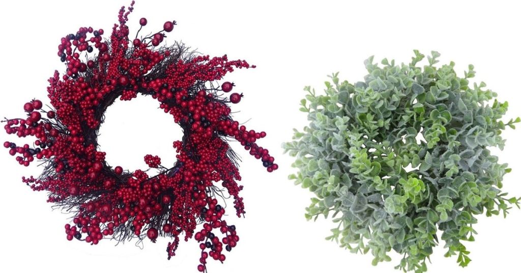 two wreaths