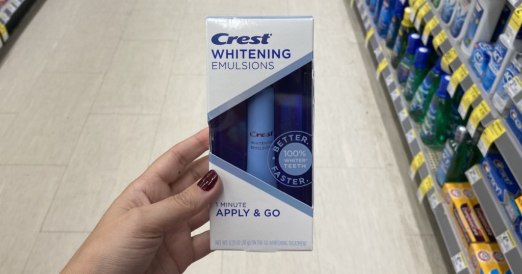 hand holding whitening pen