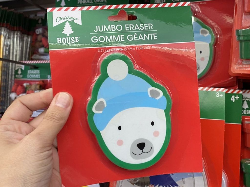 Christmas House Giant Polar Bear Head Eraser