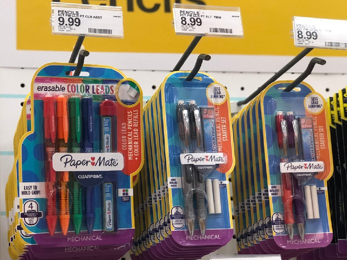 packs of papermate pens on display in target