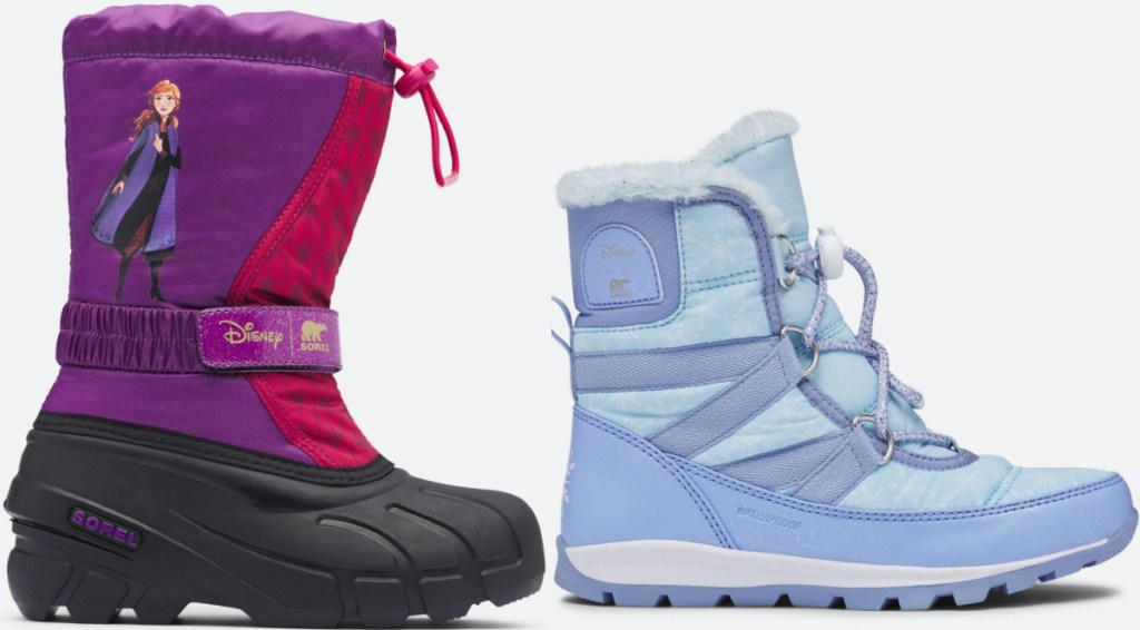 kids Disney Frozen 2 Anna winter boot and short Elsa winter boot