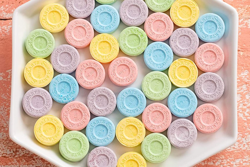 Sweetarts Candy in a dish