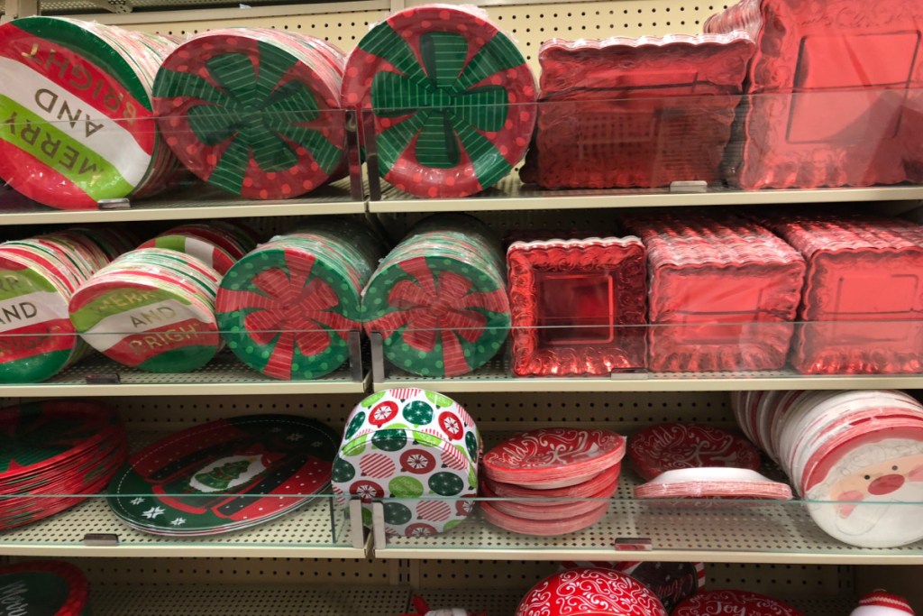 holiday paper plates