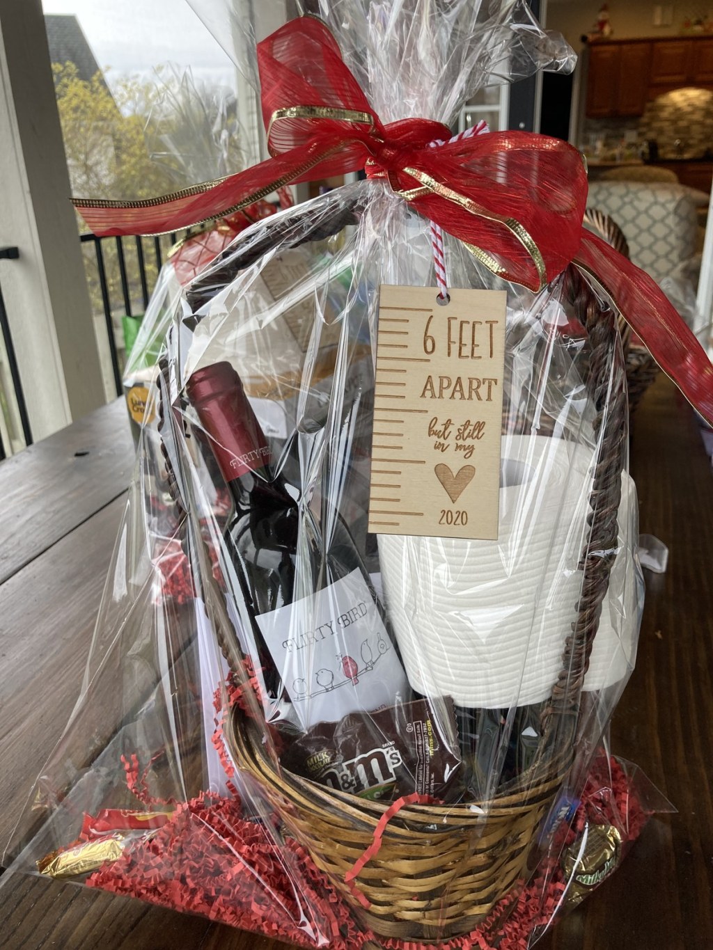 quarentine themed holiday gift basket