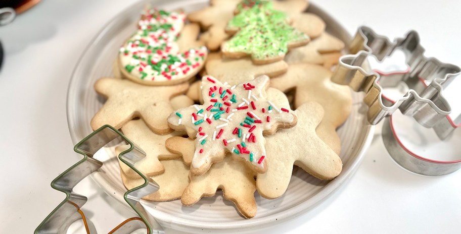 snowflake Christmas cookie decorated