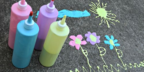 Ditch Chalk for This Easy 4-Ingredient Puffy Sidewalk Paint!