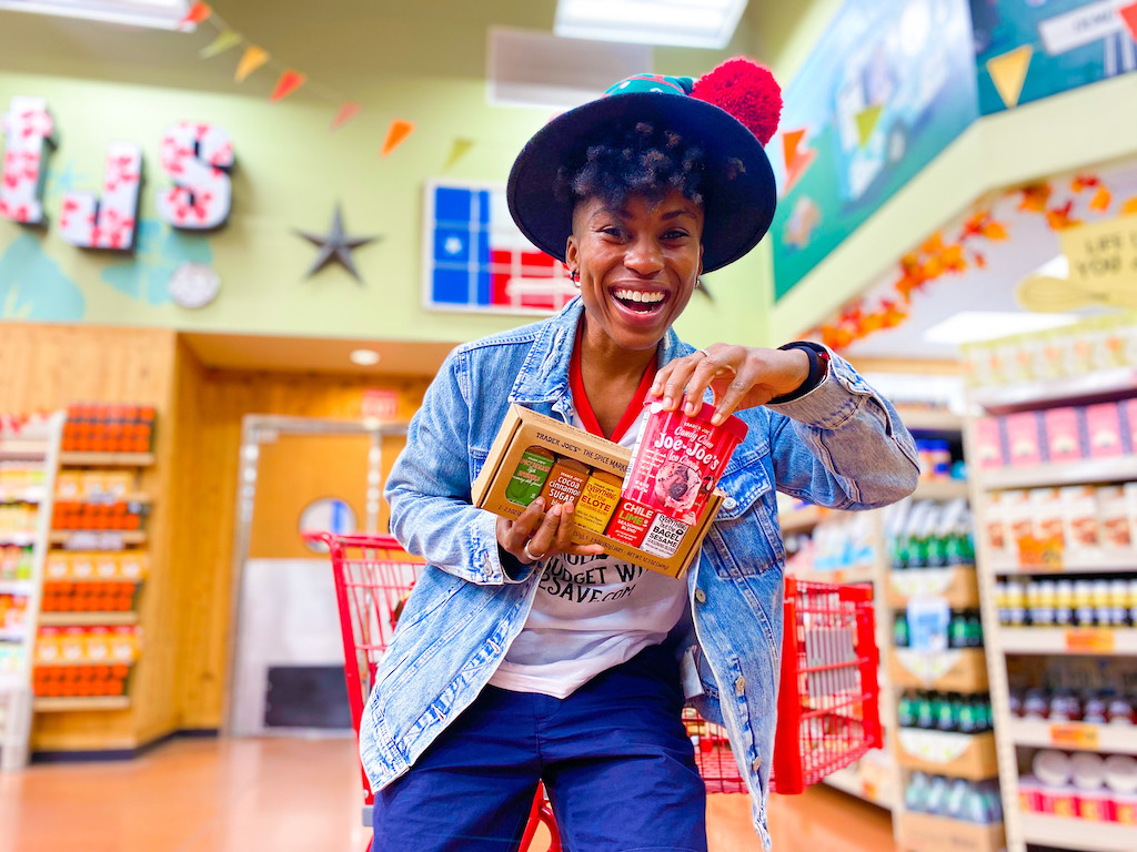 holding Trader Joe's seasonal items 