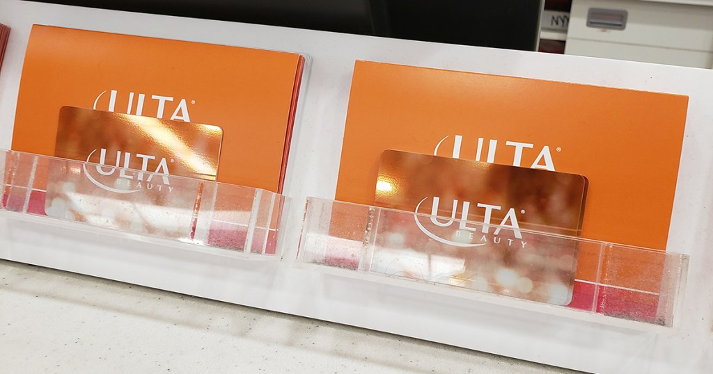 ulta gift cards on display