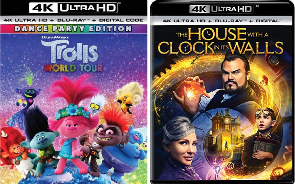 trolls world tour movie and the house with the clock on it's walls movie