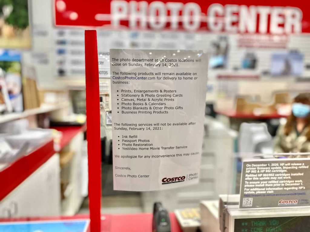 Costco Photo Center Closing