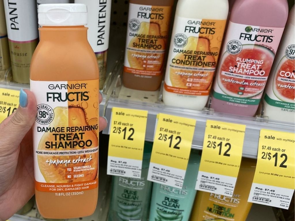 Garnier Fructis Treat Shampoos and Conditioners