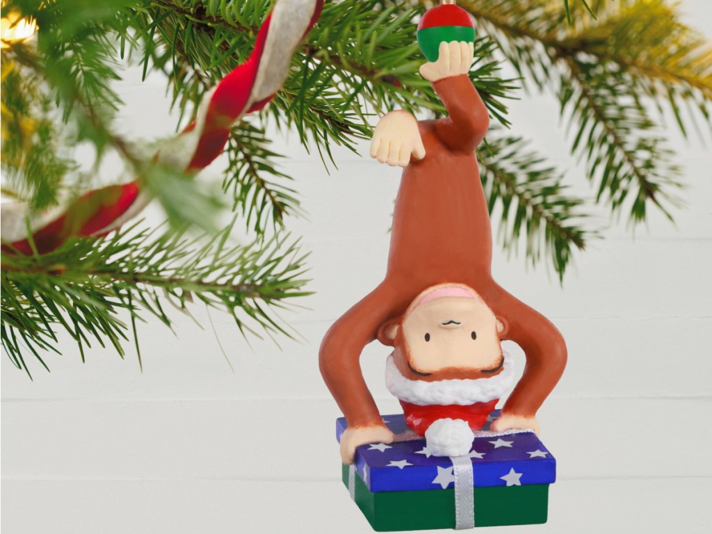 curious george hallmark christmas ornaments