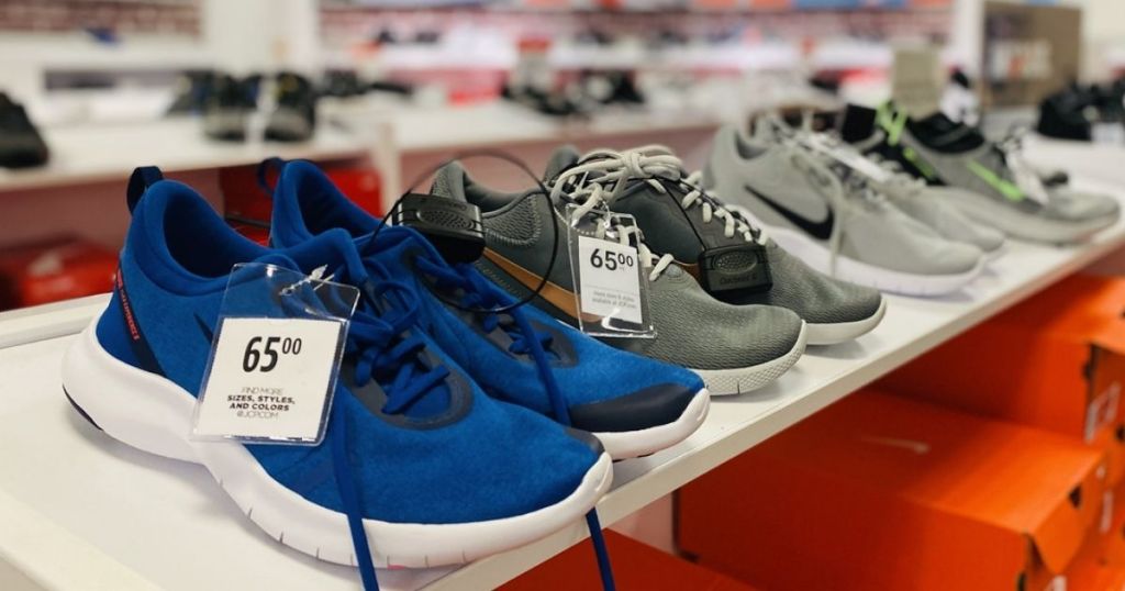 JCP Nike Running Shoes on display in-store