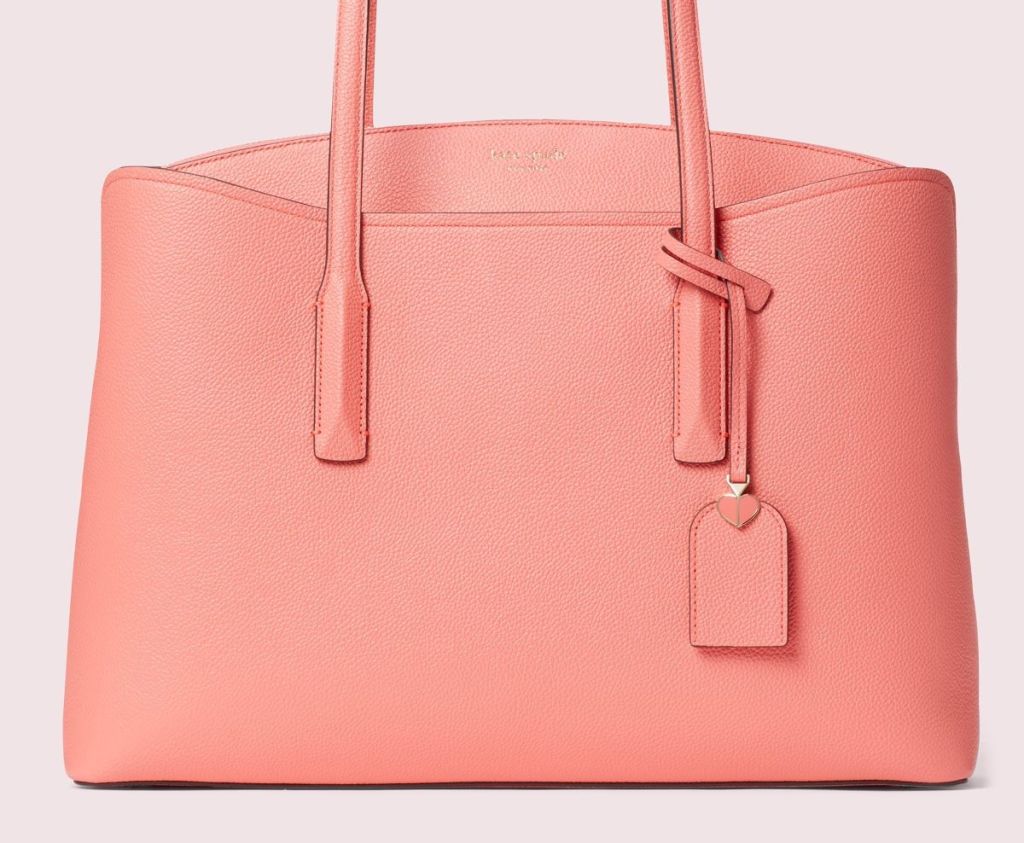 coral Kate Spade tote