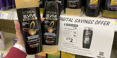 L’Oréal Elvive Shampoo & Conditioner Just 89¢ Each on Walgreens.online