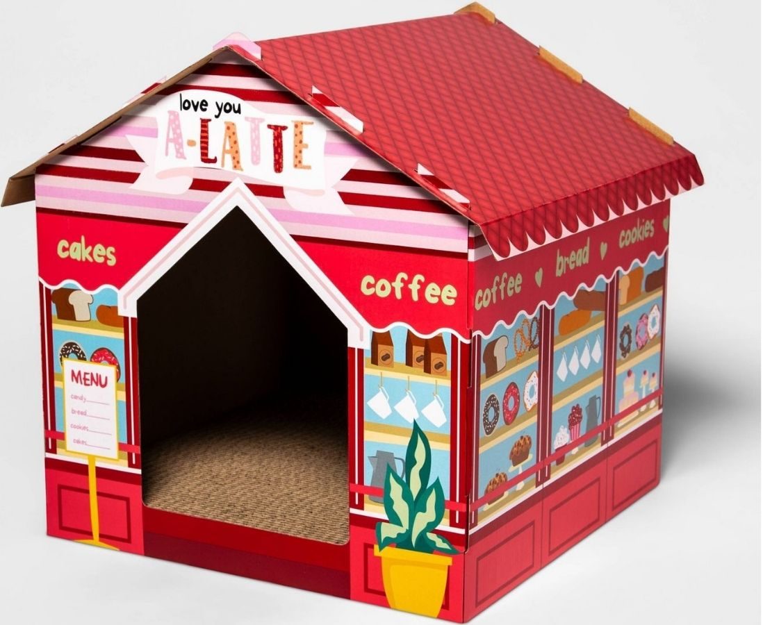 Love You a Latte Cat Scratcher House