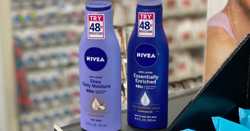 2 bottles of nivea lotion at cvs