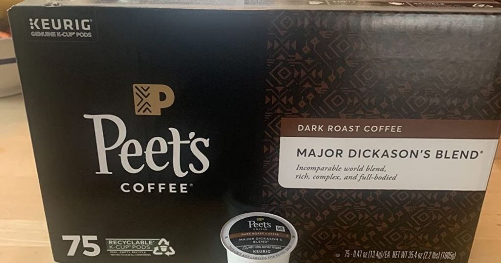 box of Peet's Coffee Major Dickason's Blend