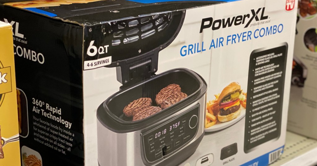 air fryer on shelf 