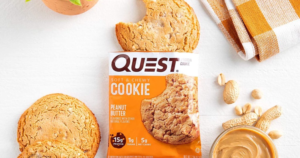 Peanut butter quest cookie onlineing out of package